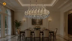 Đèn Chùm Phòng Ăn: Chọn Mẫu Đẹp Theo Hình Bàn Và Ánh Sáng