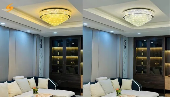 Đèn Ốp Trần Pha Lê: Chọn Đúng Theo Trần Và Diện Tích