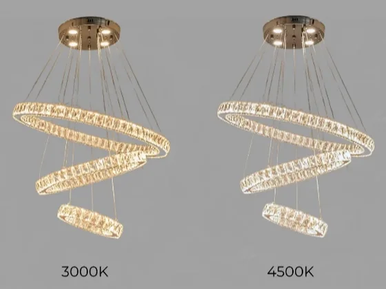 Chọn Ánh Sáng Đèn Chùm Phòng Khách: CCT, CRI Và LED