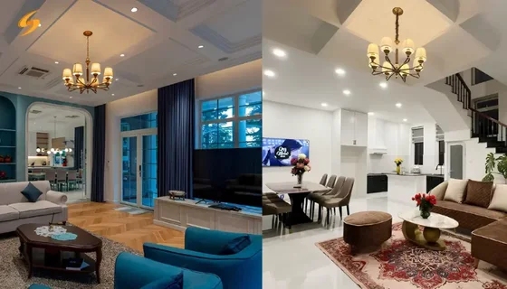 Mẫu Đèn Chùm Phòng Khách Hiện Đại Đẹp, Dễ Chọn | SOHOBI